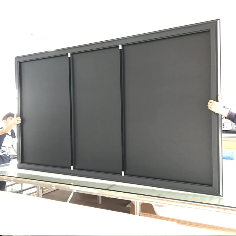 Slim Bezel High Gain Ambient Light Rejecting Projector Screen ZHK100B-Black Crystal HG