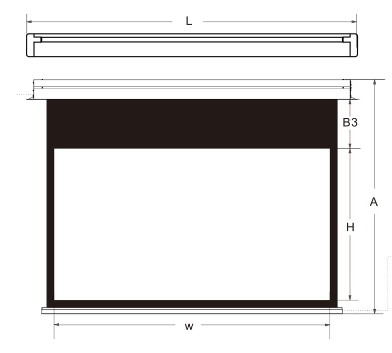XY Screens-In-Ceiling Electric Projector Screen HCL1 | Home Theater Motorized Screens-7