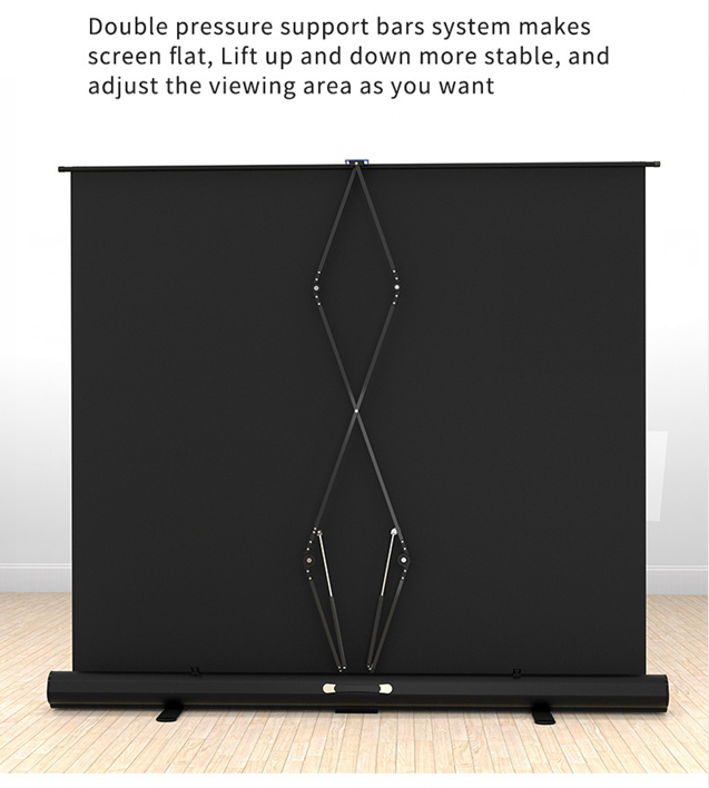 product-XY Screens-High-end Manual Pull Up Floor Rising Projector Screen DL45 series-img-1